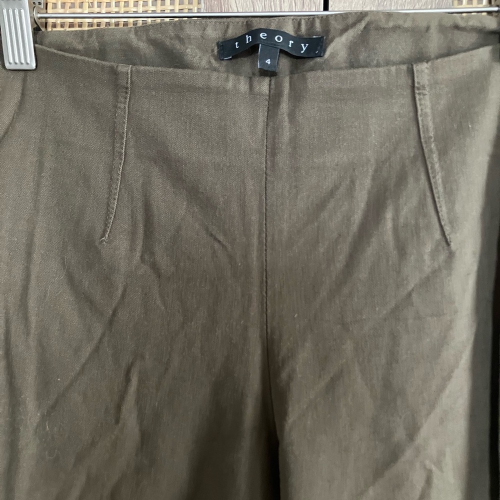 Theory Olive Green Pants